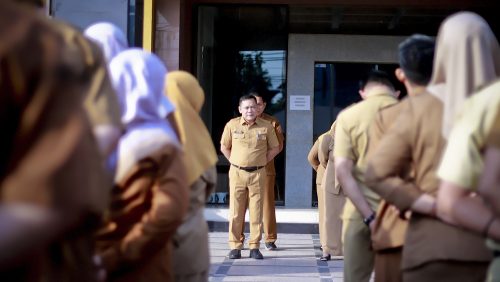 Apel Pagi  – Arahan Adaptasi Pegawai dan Penataan Administrasi SPJ