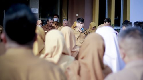 Apel Pagi  – Arahan Adaptasi Pegawai dan Penataan Administrasi SPJ