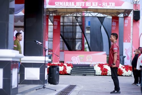 Apel senin pagi sekaligus lomba HUT RI 81