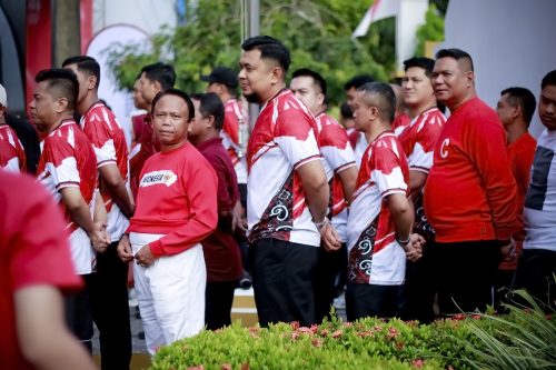 Apel senin pagi sekaligus lomba HUT RI 81
