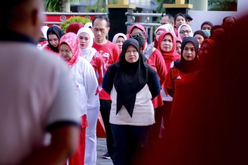 Apel senin pagi sekaligus lomba HUT RI 81