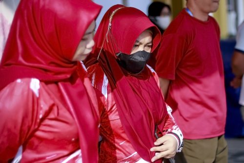 Apel senin pagi sekaligus lomba HUT RI 81