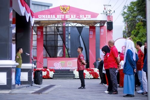 Apel senin pagi sekaligus lomba HUT RI 81