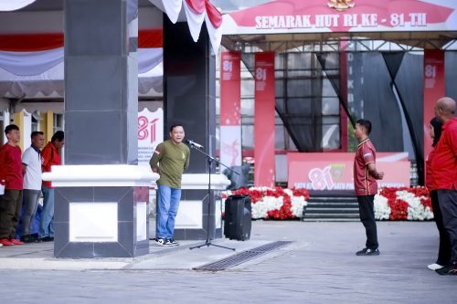 Apel senin pagi sekaligus lomba HUT RI 81