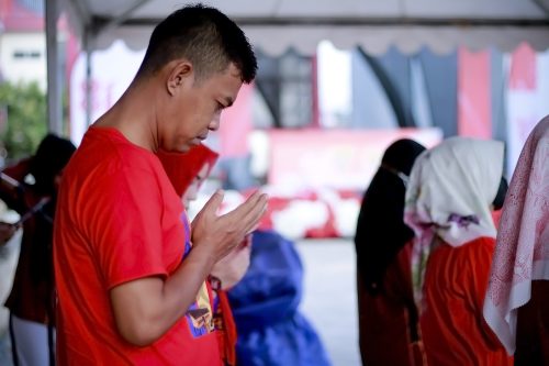 Apel senin pagi sekaligus lomba HUT RI 81
