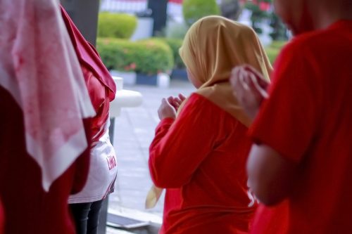Apel senin pagi sekaligus lomba HUT RI 81