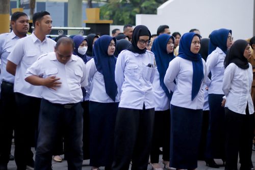 Apel pagi oleh Bagian Program & Keuangan