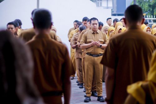 Apel pagi oleh Bagian Program & Keuangan